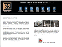 Tablet Screenshot of bennetts.co.za