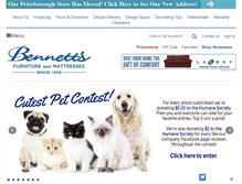 Tablet Screenshot of bennetts.ca